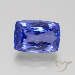 Tanzanita azul de 7,06 ct, almofada de 13,2 x 9,3 mm cortada da Tanzânia, Photo A