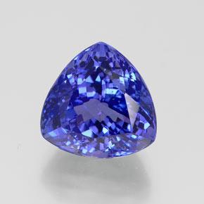 Tanzanita azul natural 7,47ct, trillion, IF
