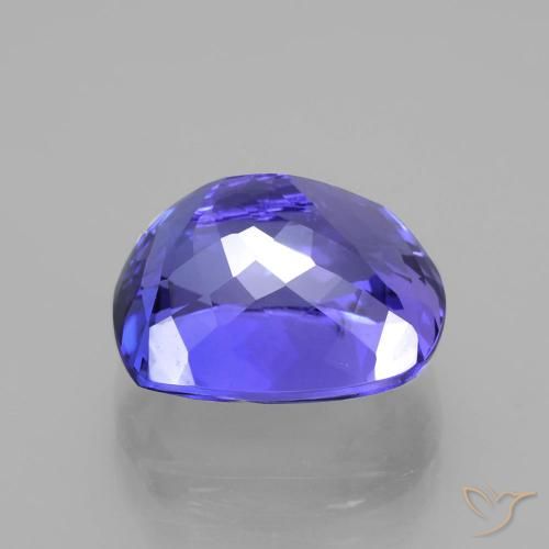Tanzanita Azul Violeta Intenso Natural 7.98ct, Almofada, VVS-VS