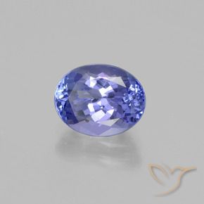 Tanzanita azul violeta intenso natural 2,48ct, corte oval, VVS-VS