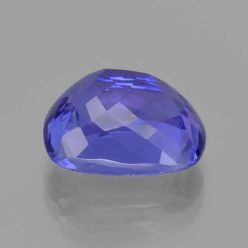 Tanzanita Azul Violeta Intenso Natural 6,92ct, Almofada cortada, VVS