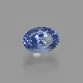 Tanzanita azul natural 1,07ct, corte oval, VVS