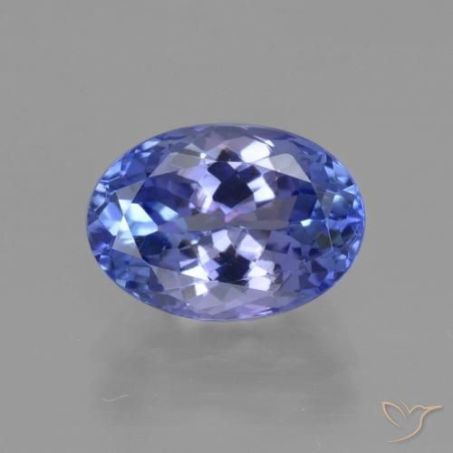 Tanzanita azul de 3,22 quilates, corte oval de 10,7 x 7,6 mm da Tanzânia, Photo A
