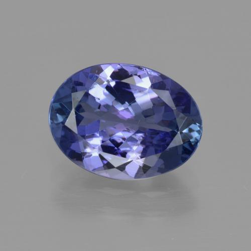 Tanzanita Violeta Azul Natural 3.08ct, Corte Oval, VS