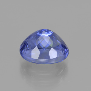 Tanzanita azul natural 3,48ct, corte oval, VVS