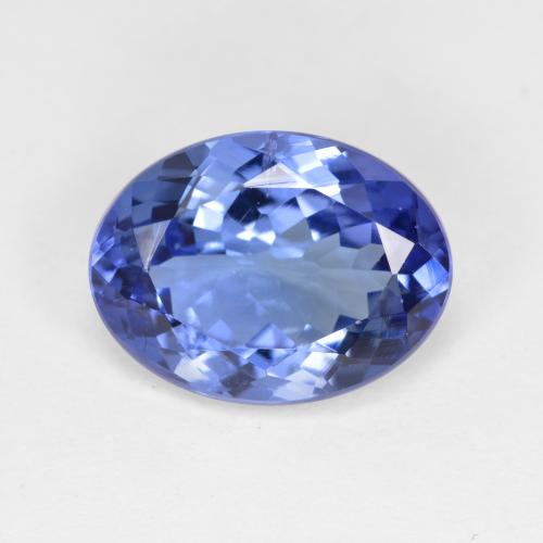 Tanzanita azul natural 3,96ct, corte oval, VS-SI