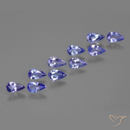 1.52ctw Natural Violeta Azul Tanzanita, Formato de pêra, VS