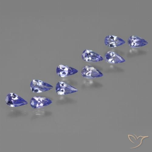 1.70ctw Natural Azul Violeta Intenso Tanzanita, Formato de pêra, VS