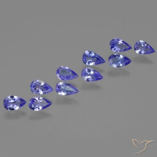 1.73ctw Natural Azul marinho médio Tanzanita, Formato de pêra, VS