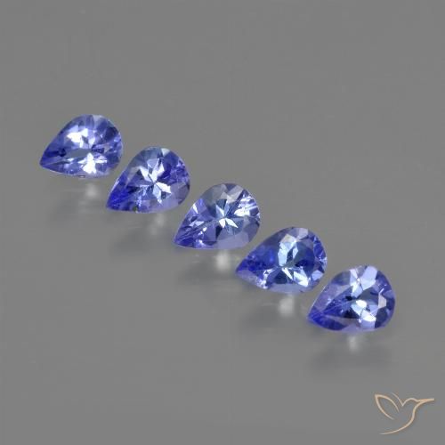 1.27ctw Natural Azul Violeta Intenso Tanzanita, Formato de pêra, VS