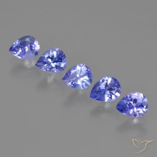 1.80ctw Natural Azul Violeta Intenso Tanzanita, Formato de pêra, VS