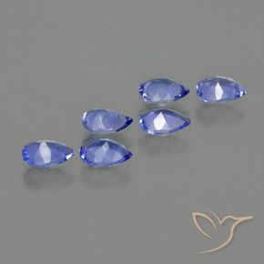 Pedras preciosas de Tanzanita Azul marinho médio natural de 1.38 ct, Formato de pêra, VS