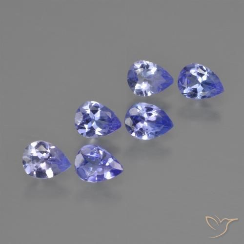 1.48ctw Natural Azul Violeta Intenso Tanzanita, Formato de pêra, VS