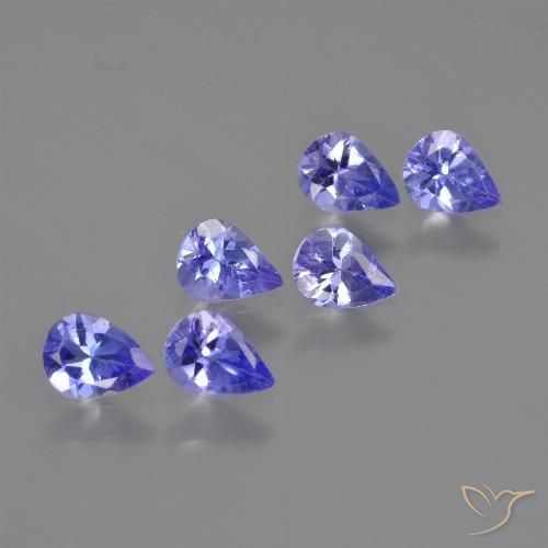 1.65ctw Natural Azul Violeta Intenso Tanzanita, Formato de pêra, VS