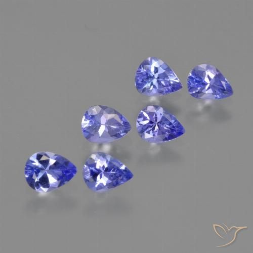 1.74ctw Natural Azul Violeta Intenso Tanzanita, Formato de pêra, VS
