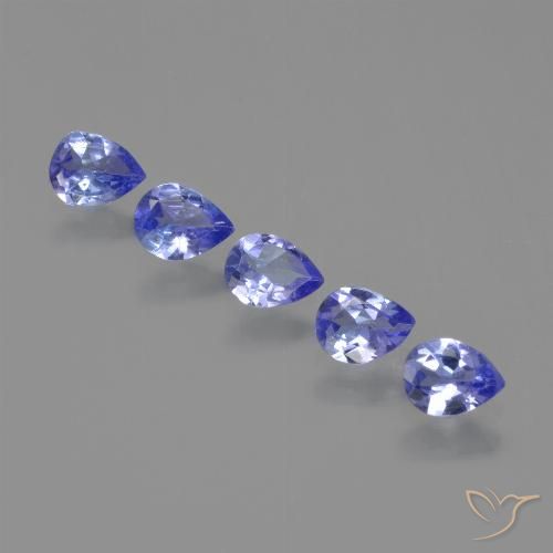 1.29ctw Natural Violeta Azul Tanzanita, Formato de pêra, VS