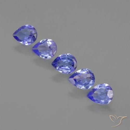 1.29ctw Natural Azul Violeta Intenso Tanzanita, Formato de pêra, VS