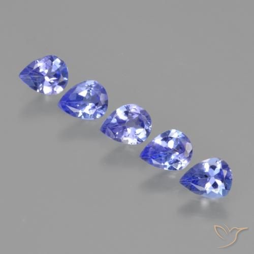 1.56ctw Natural Azul elétrico Tanzanita, Formato de pêra, VS