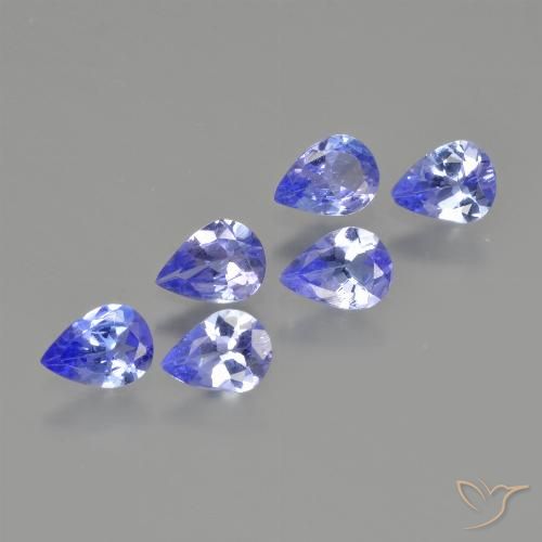 1.29ctw Natural Azul profundo Tanzanita, Formato de pêra, VS