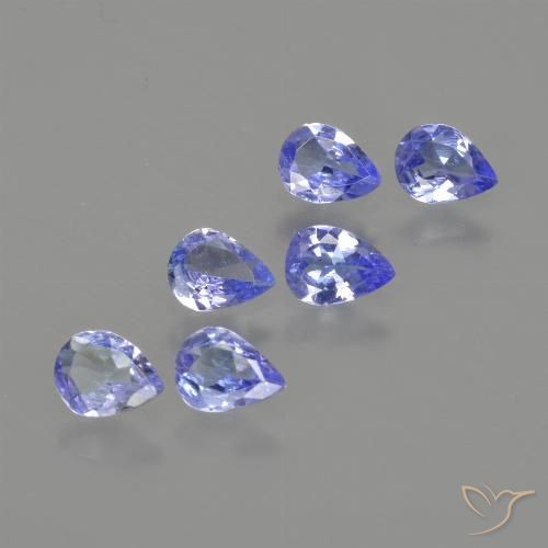 1.38ctw Natural Azul profundo Tanzanita, Formato de pêra, VS