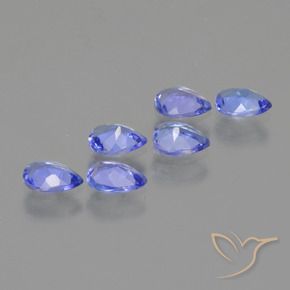 Pedras preciosas de Tanzanita Azul Violeta Intenso natural de 1.60 ct, Formato de pêra, VS