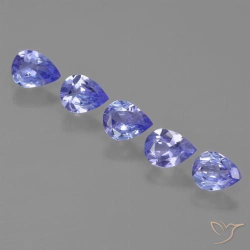 1.35ctw Natural Azul Violeta Intenso Tanzanita, Formato de pêra, VS