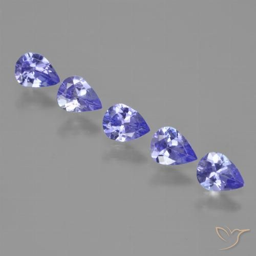 1.48ctw Natural Azul Violeta Intenso Tanzanita, Formato de pêra, VS