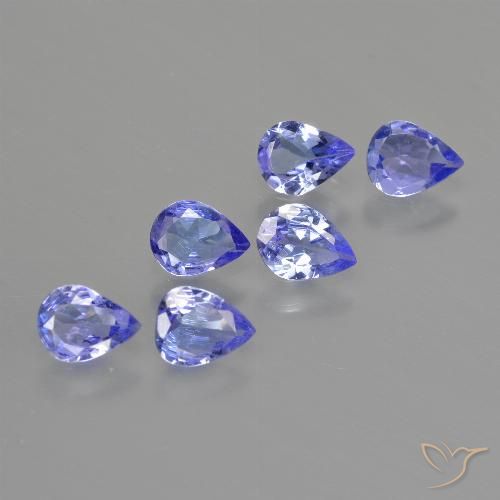 1.51ctw Natural azul intenso Tanzanita, Formato de pêra, VS