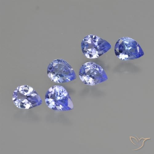 1.54ctw Natural Azul médio Tanzanita, Formato de pêra, VS