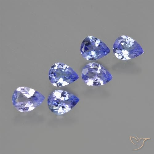 1.74ctw Natural Violeta Azul Tanzanita, Formato de pêra, VS