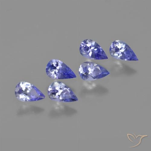 1.41ctw Natural Azul Violeta Intenso Tanzanita, Formato de pêra, VVS-VS