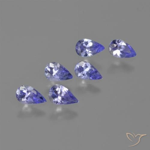1.26ctw Natural Azul Violeta Intenso Tanzanita, Formato de pêra, VVS-VS