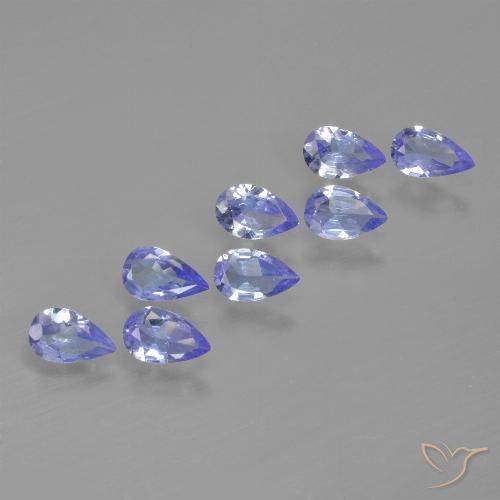 1.48ctw Natural Violeta Azul Tanzanita, Formato de pêra, VS