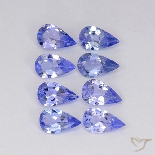1.50ctw Natural Azul Violeta Intenso Tanzanita, Formato de pêra, VS