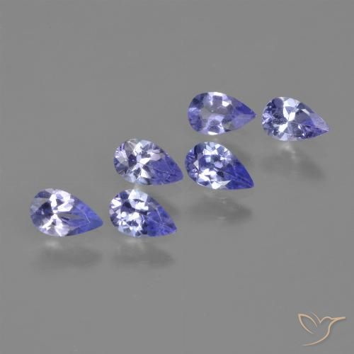 1.32ctw Natural Azul Violeta Intenso Tanzanita, Formato de pêra, VS