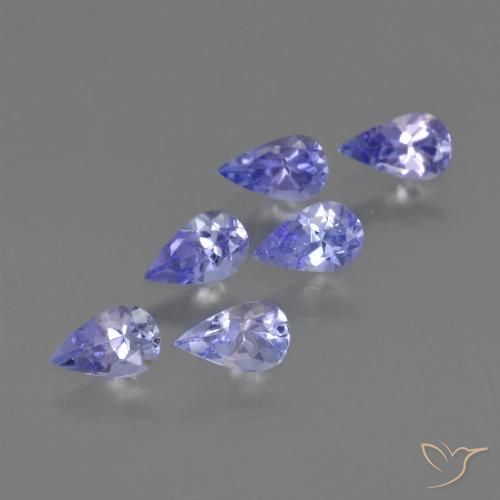 1.27ctw Natural Azul Violeta Intenso Tanzanita, Formato de pêra, VS