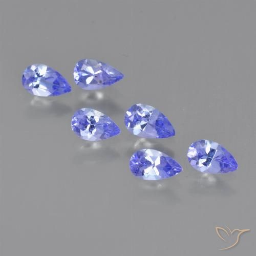 1.44ctw Natural Azul elétrico Tanzanita, Formato de pêra, VS