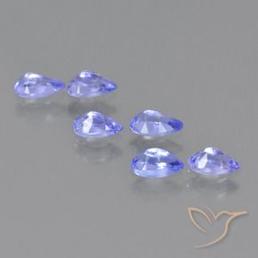Pedras preciosas de Tanzanita Azul elétrico natural de 1.44 ct, Formato de pêra, VS