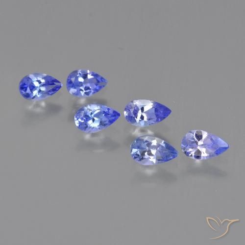 1.30ctw Natural Azul elétrico Tanzanita, Formato de pêra, VS