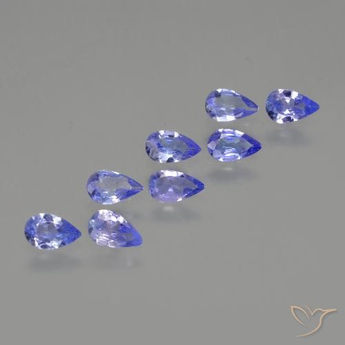 1.36ctw Natural azul intenso Tanzanita, Formato de pêra, VS
