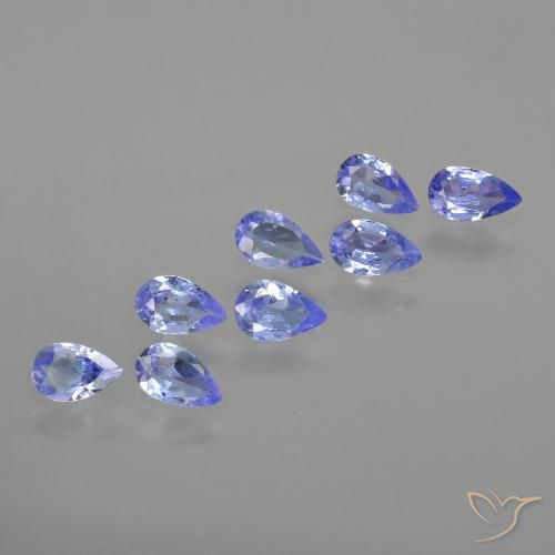 1.55ctw Natural Azul Violeta Intenso Tanzanita, Formato de pêra, VS