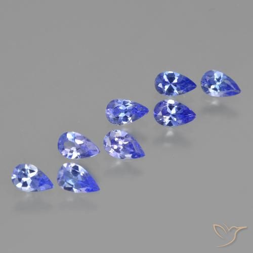 1.65ctw Natural Azul Violeta Profundo Tanzanita, Formato de pêra, VS
