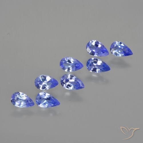 1.71ctw Natural Violeta Azul Tanzanita, Formato de pêra, VS