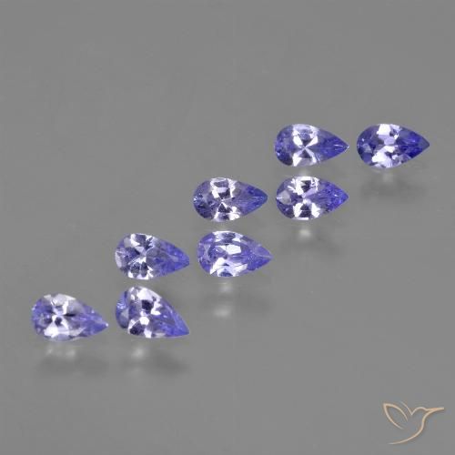 1.55ctw Natural Azul Violeta Intenso Tanzanita, Formato de pêra, VS