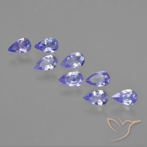 Pedras preciosas de Tanzanita Azul elétrico natural de 1.39 ct, Formato de pêra, VS