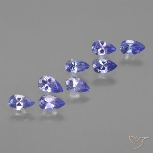 1.66ctw Natural Azul Violeta Intenso Tanzanita, Formato de pêra, VS