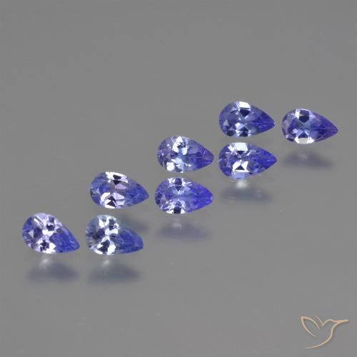 1.43ctw Natural Azul Violeta Intenso Tanzanita, Formato de pêra, VS