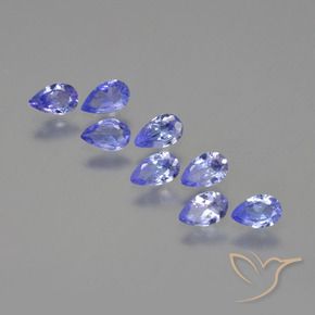 Pedras preciosas de Tanzanita Azul elétrico natural de 1.46 ct, Formato de pêra, VS