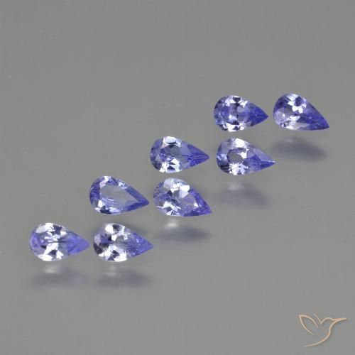 1.48ctw Natural Violeta Azul Tanzanita, Formato de pêra, VS