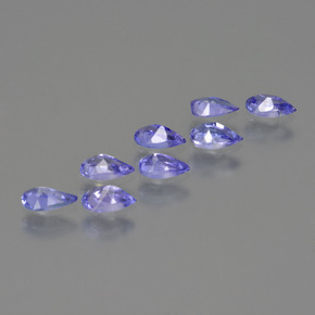 Pedras preciosas de Tanzanita Azul elétrico natural de 1.72 ct, Formato de pêra, VS
